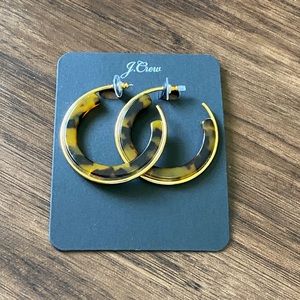 J.crew beautiful tortoise earring